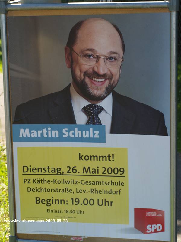 Veranstaltungsankündigung Martin Schulz