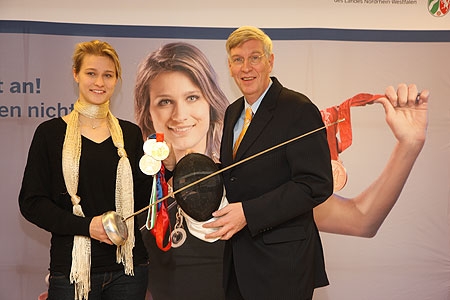 Britta Heidemann und Ingo Wolf