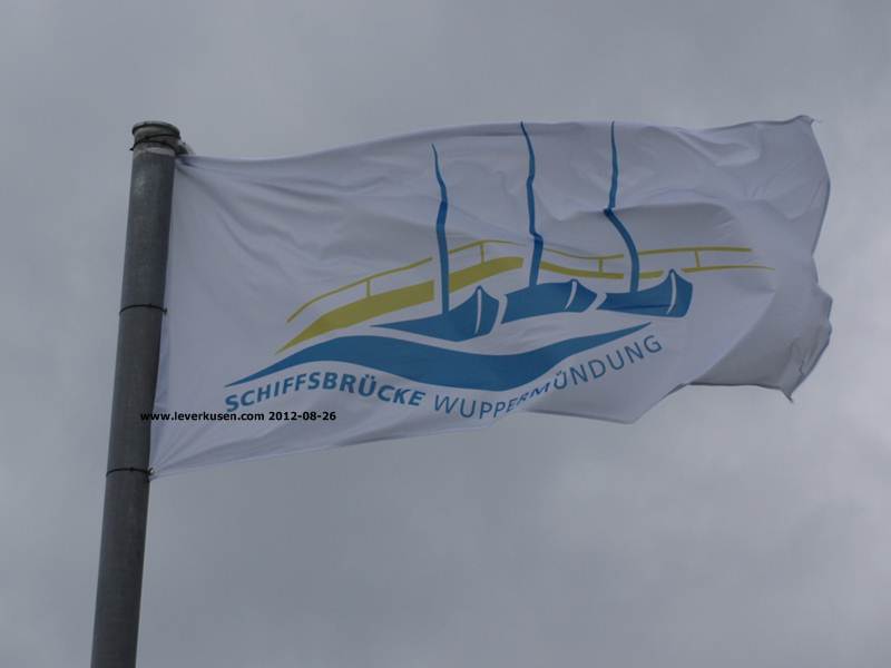 Fahne Schiffsbrücke Wuppermündung