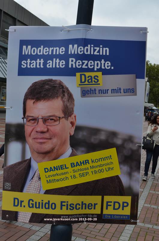 FDP-Plakat. Daniel Bahr kommt.