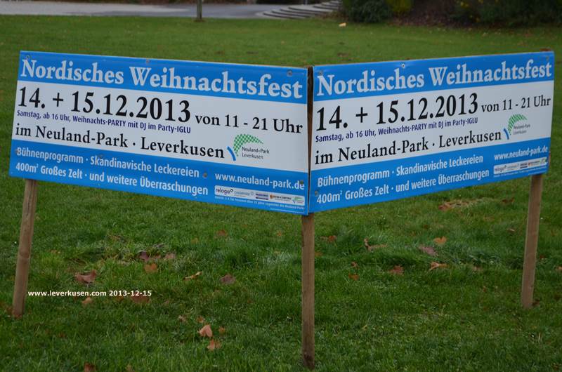 Nordischer Weihnachtsmarkt, Schild