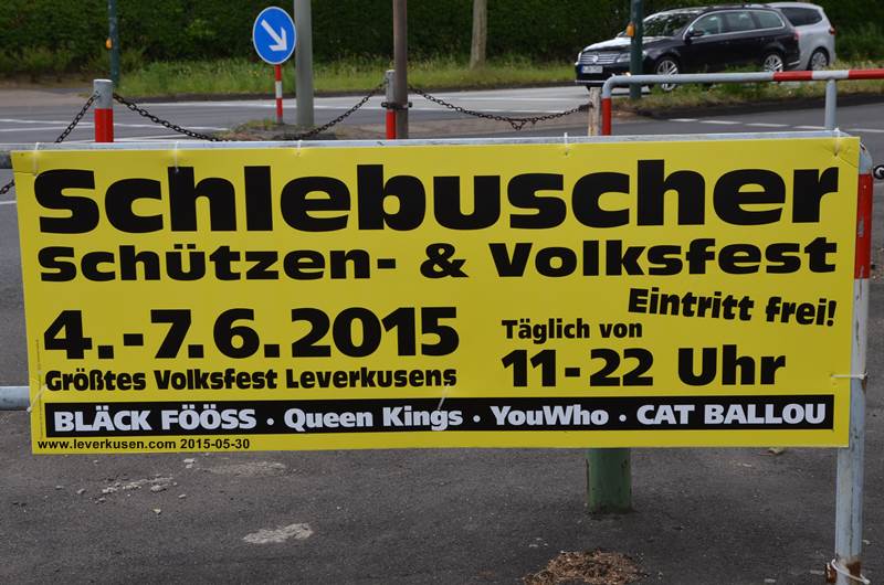 Schlebuscher Schützen- und Volksfest, Plakat