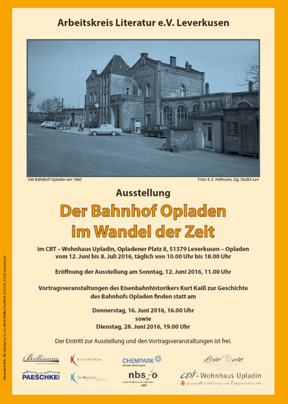 Bahnhof Opladen im Wandel der Zeit, Plakat