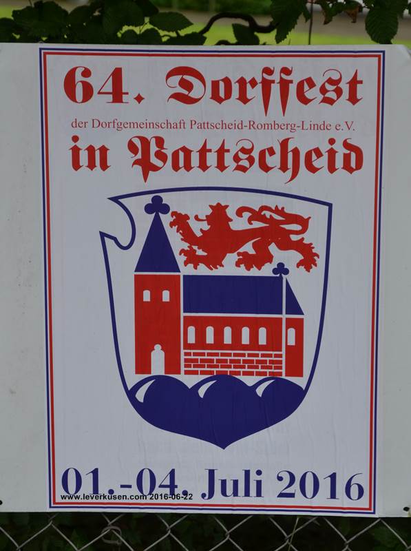 64. Dorffest Pattscheid, Plakat