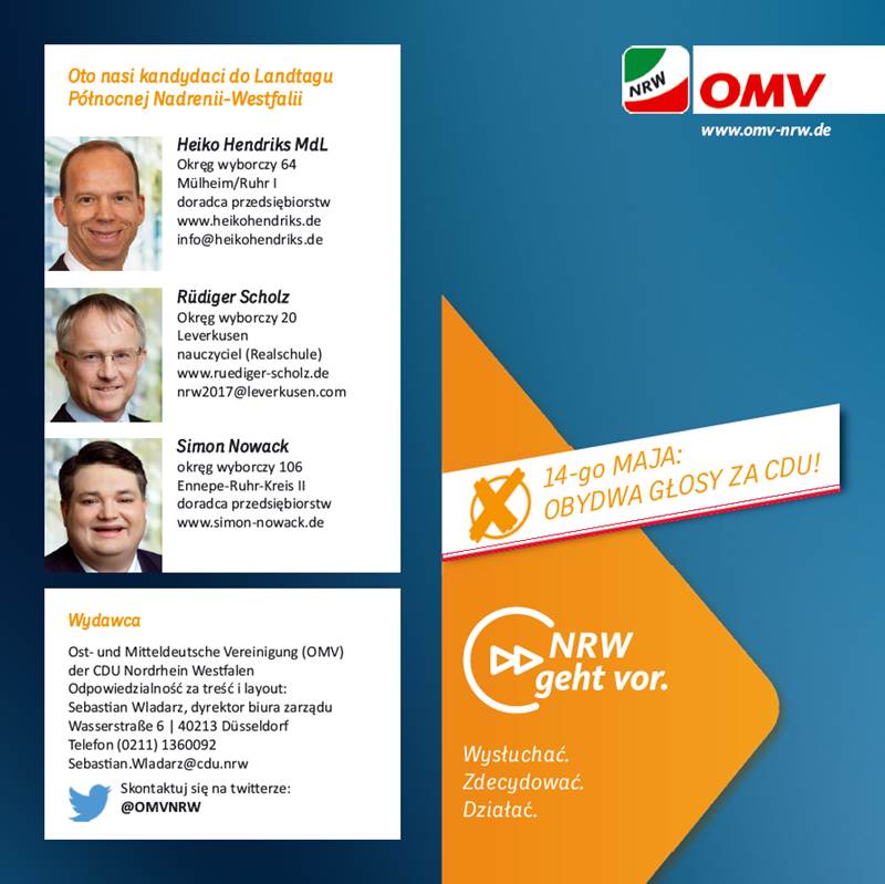 OMV-Flyer, polnisch