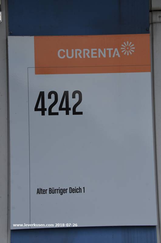 Alter Bürriger Deich 1, Schild