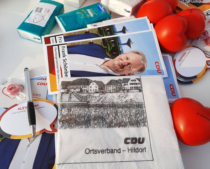 CDU Hitdorf: Werbematerialien
