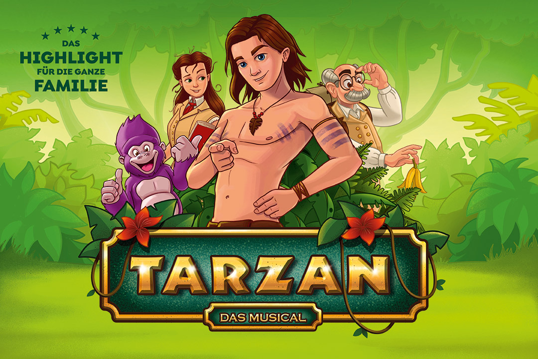 Tarzan - das Musical im Forum Leverkusen am 17. Dezember 2022 // Bildrechte: Theater Liberi, Fotograf: Nilz Böhme