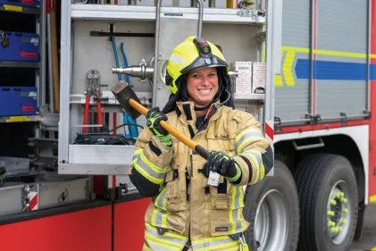Bewerberinnentag in Leverkusen: Currenta will mehr Frauen für die Werkfeuerwehr-Ausbildung gewinnen