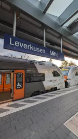 RE 1 und RE 5 (RRX) Ausfälle des Halts Leverkusen-Mitte bis 14. Juni 2024