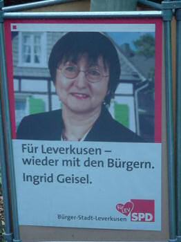 Ingrid Geisel, Wahlkampfplakat 2004 (14 k)